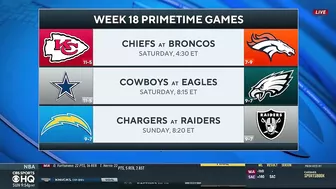 NFL Week 18 Schedule: These PRIMETIME games will decide FINAL playoff spots | CBS Sports HQ