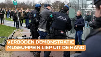 Verboden demonstratie Museumplein liep uit de hand: 'Ik vond het grillig'