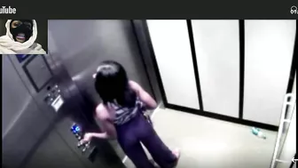 WOMAN BREAKS ELEVATOR TO TWERK