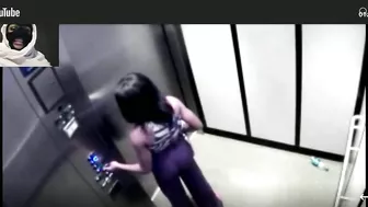 WOMAN BREAKS ELEVATOR TO TWERK