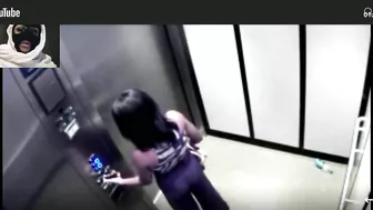 WOMAN BREAKS ELEVATOR TO TWERK