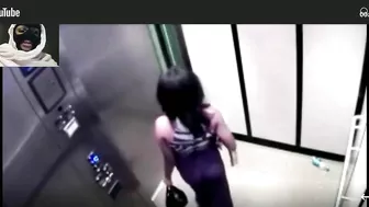 WOMAN BREAKS ELEVATOR TO TWERK