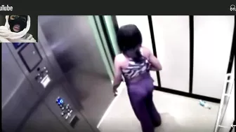 WOMAN BREAKS ELEVATOR TO TWERK