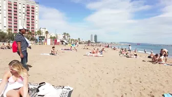 ???????? Barcelona - Spain · 4K · Barceloneta Beach Walk Short ☀️????️