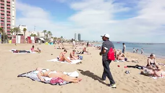 ???????? Barcelona - Spain · 4K · Barceloneta Beach Walk Short ☀️????️