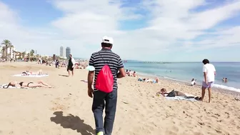 ???????? Barcelona - Spain · 4K · Barceloneta Beach Walk Short ☀️????️