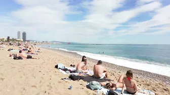 ???????? Barcelona - Spain · 4K · Barceloneta Beach Walk Short ☀️????️