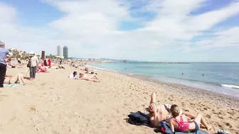 ???????? Barcelona - Spain · 4K · Barceloneta Beach Walk Short ☀️????️