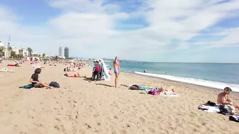 ???????? Barcelona - Spain · 4K · Barceloneta Beach Walk Short ☀️????️