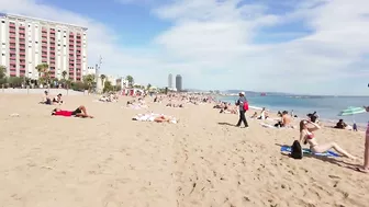 ???????? Barcelona - Spain · 4K · Barceloneta Beach Walk Short ☀️????️