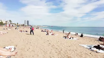 ???????? Barcelona - Spain · 4K · Barceloneta Beach Walk Short ☀️????️