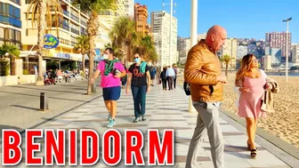 BENIDORM ???????? LEVANTE BEACH JANUARY 2021 Costa Blanca SPAIN Walking Tour 4K