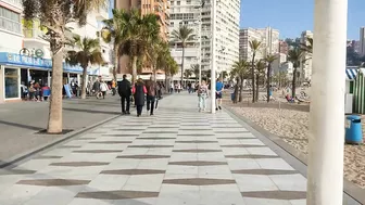 BENIDORM ???????? LEVANTE BEACH JANUARY 2021 Costa Blanca SPAIN Walking Tour 4K