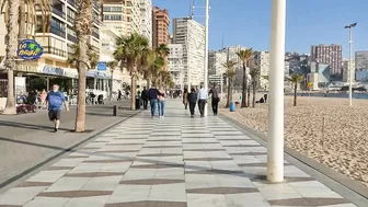 BENIDORM ???????? LEVANTE BEACH JANUARY 2021 Costa Blanca SPAIN Walking Tour 4K