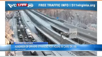 Virginia Beach resident stuck on I-95 for hours after snowstorm