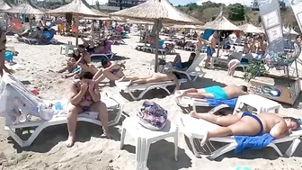 2021 Plaja Sintra Beach 4K VIDEO  Sun Summer Party Fun Mamaia Bikini Beach.