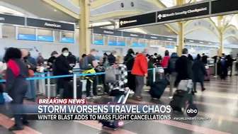 Winter storms worsen travel cancellations