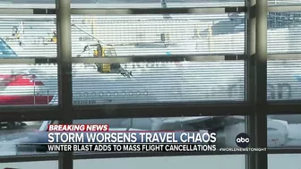 Winter storms worsen travel cancellations