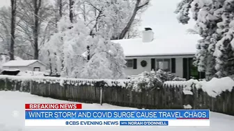 Winter storm and COVID surge cause travel chaos