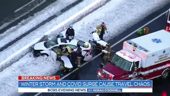 Winter storm and COVID surge cause travel chaos