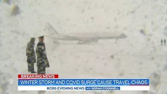 Winter storm and COVID surge cause travel chaos