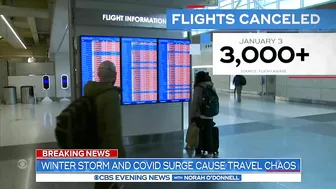 Winter storm and COVID surge cause travel chaos