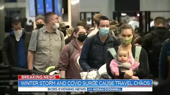 Winter storm and COVID surge cause travel chaos