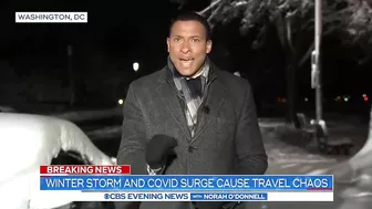 Winter storm and COVID surge cause travel chaos