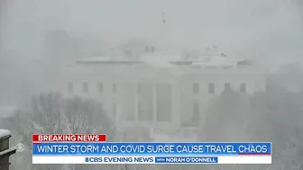 Winter storm and COVID surge cause travel chaos