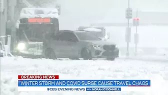 Winter storm and COVID surge cause travel chaos