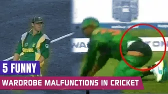 5 Funny Wardrobe Malfunctions in Cricket | Top 5 Cricket Funny Moments in History