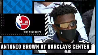 Antonio Brown pulled up to the Grizzlies-Nets game ???? | ESPN