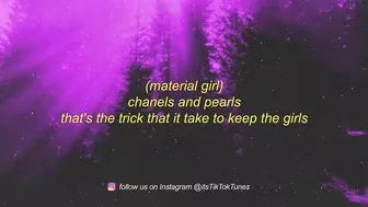 Saucy Santana - Material Girl (Bass Boosted) Lyrics | material girl tiktok