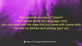 Saucy Santana - Material Girl (Bass Boosted) Lyrics | material girl tiktok