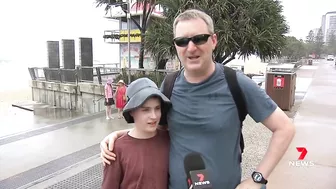 Clean-up on Gold Coast beaches to wait until after high tide| 7NEWS