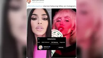 Kim Kardashian Unfollows Miley Cyrus On Instagram Because Of This