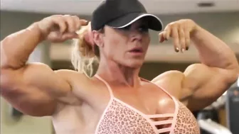 AMAZING FEMALE BODYBUILDING, -  GEMMA LANCASTER, FITNESS MODEL, HARD GYM WORKOUT