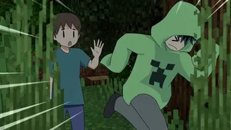 Exploding Friendship Begins (Creeper) | Minecraft Anime Ep. 1