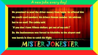 Funny dirty joke: It took a year, but he got his revenge on the cab driver... | Joke of the day ????