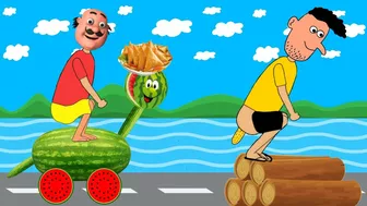 funny motu patlu and watermelon horse cartoon // best cartoon