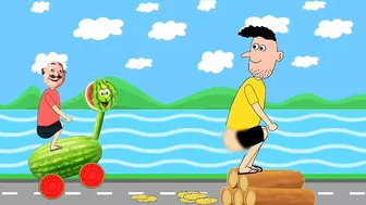 funny motu patlu and watermelon horse cartoon // best cartoon