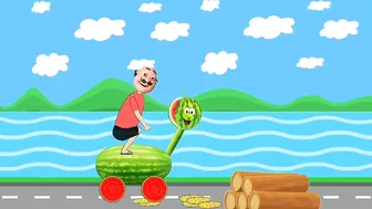 funny motu patlu and watermelon horse cartoon // best cartoon