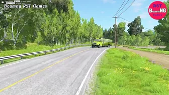 Busses vs Massive Speed Bumps Beamng Drive RST Games #163