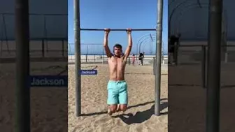 Beach Pull up challenge!!!