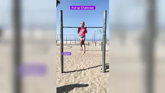 Beach Pull up challenge!!!