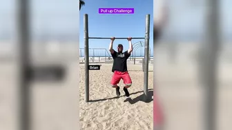 Beach Pull up challenge!!!