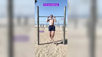 Beach Pull up challenge!!!