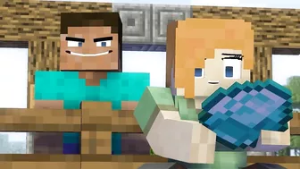 Steve Bites Alex, Biting Twins COMPILATION #2 - Steve I'm Stuck - (Minecraft Animation)