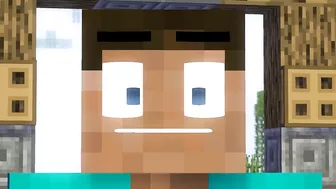 Steve Bites Alex, Biting Twins COMPILATION #2 - Steve I'm Stuck - (Minecraft Animation)