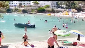 Ibiza Beach | Cala Llonga Beach Summer video | Playa de Cala Llonga en Ibiza|Repost footage of beach